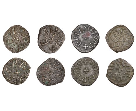Æthelred II (first reign), Stycas (2), Forthræd, 1.08g/2h, Wendelbeorht, 0.99g/9h (SCBI Lyon 232, 326); Redwulf (843-4), Styc