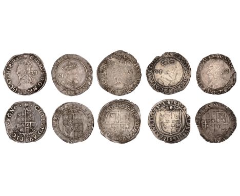 James I, First coinage, Sixpence, 1603, mm. thistle, first bust, 2.90g/11h (N 2074; S 2647); Second coinage, Sixpence, 1606, 