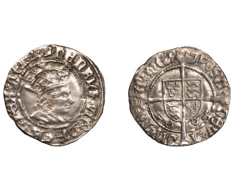 Henry VII (1485-1509), Profile issue, Halfgroat, York, Abp Bainbridge, mm. martlet, two keys below shield, 1.34g/5h (SCBI Ash