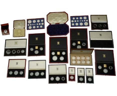 Official fitted red leather Proof set cases (2), 1902 with space for 11 coins (Five Pounds to Maundy Penny), 1937 with space 