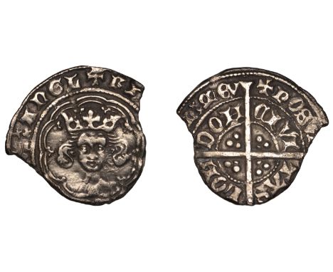 Richard II (1377-1399), Halfgroat, type IV, London, mm. cross pattée, crescent on breast (?), 1.41g/1h (DIG 2/1; N 1323; S 16