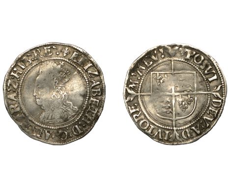 Elizabeth I (1558-1603), First issue, Groat, mm. lis, bust 1F, beaded and wire-line inner circles, 2.08g/4h (N 1986; S 2551).