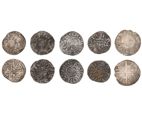 John, Penny, class VIa, London, Rauf, ravf · on · lvnde, 1.31g/11h (S 1353); SCOTLAND, Alexander III, First coinage, Sterling