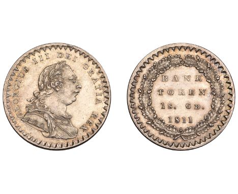 George III (1760-1820), Bank of England, Eighteen Pence, 1811 (ESC 2112; S 3771). Some light scratches on reverse, extremely 