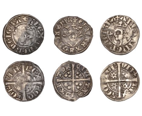SCOTLAND, Alexander III, Second coinage, Sterling, class B, rev. four mullets of six points (S 5052); together with a second 