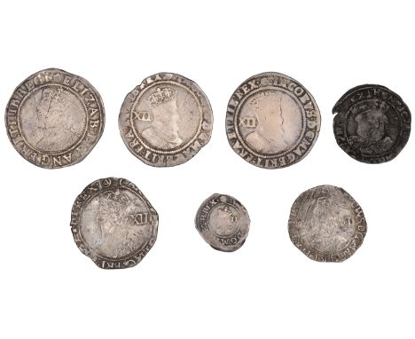 Henry VIII, Posthumous coinage, Groat, Southwark, mm. E on rev. only, bust 5, 2.38g/12h (N 1872; S 2404); together with later