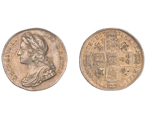 George II (1727-1760), Shilling, 1731, roses and plumes (ESC 1703; S 3698). Light cabinet tone, good very fine £100-£120