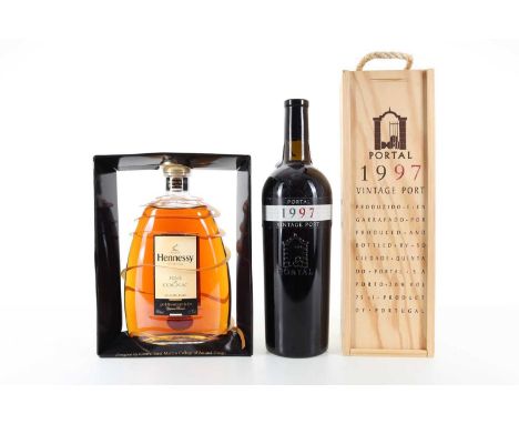 HENNESSY FINE DE COGNAC, AND QUINTA DO PORTAL 1997 VINTAGE PORT  Hennessy Fine De Cognac - 40% ABV / 70clQuinta do Portal 199