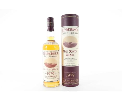 GLENMORANGIE 1979 VINTAGE HIGHLAND SINGLE MALT  Distilled: 1979Bottled: 199640% ABV / 70cl  Famous for their unique stills, e