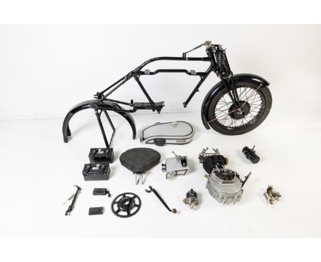 A believed Norton Model 18 projectcomprising frame (numbered 23803); engine (numbered 29917); front forks and front wheel; re