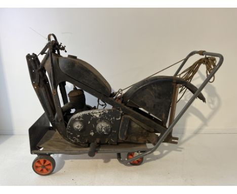 A Coventry Eagle 148cc Projectcomprising frame numbered 69817; engine numbered L2412.  Missing wheels and various other compo