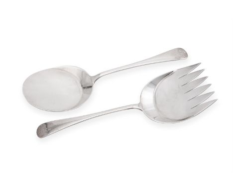 
	
		A PAIR OF OLD ENGLISH PATTERN SALAD SERVERS
		ASPREY &amp; CO. LTD., SHEFFIELD 1928
		23cm (9in) long
		227g (7.3 oz)
		