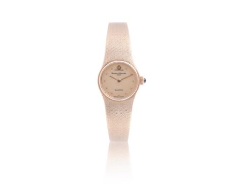 
	
		BAUME &amp; MERCIER
		LADY'S GOLD COLOURED BRACELET WATCH
		Movement: Cal. BM 5100, quartz, 6 jewels
		Case: Gold colour