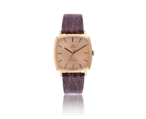 
	
		OMEGA, REF. 131.0042 
		BI-COLOUR WRIST WATCH, CIRCA 1970
		Movement: Cal. 601, manual wind, 17 jewels
		Case: Gold plat