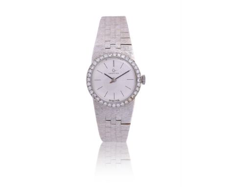 
	
		CERTINA
		A LADY'S WHITE GOLD COLOURED AND DIAMOND BRACELET WATCH, NO. 848005
		Movement: Cal. 13-50, manual wind, 17 je