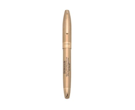 
	
		SHEAFFER, MOUNT EVEREST 1953 - 2003
		LIMITED EDITION GOLD PLATED FOUNTAIN PEN, NO. 14/2003, CIRCA 2003
		Cap and Barrel