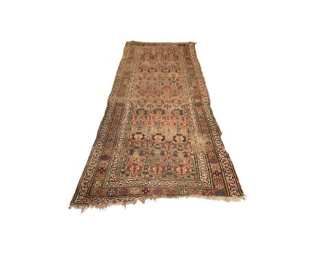 Eastern runner with geometric decoration, 294cm x 115cm
