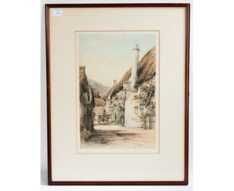 * R. H. SMALLRIDGE,
LYNMOUTH and PORLOCK
each original coloured etchings, each signed in pencil
39.5cm x 26.5cm
Mounted, fram