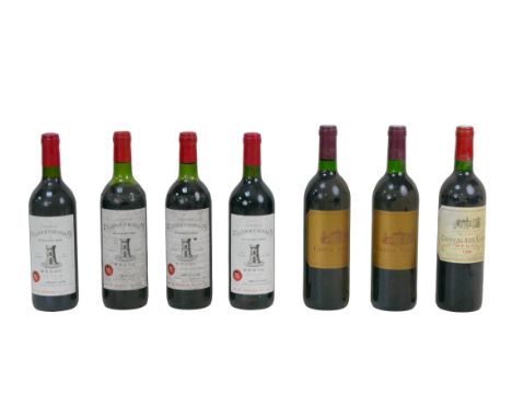Vintage wine: a mixed parcel of red wine, comprising two bottles of Chateau Fonreaud Listrac-Medoc 1989, one bottle of Chatea