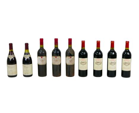 Vintage wine: a mixed parcel of red wine, comprising three bottles of Chateau d'Anglars Cahors 1995, four bottles of Chateau 