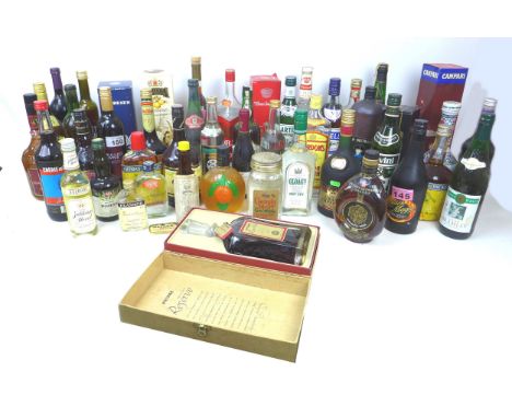 A large mixed parcel of spirits, including vodka, gin and brandy. (48 bottles, 2 boxes) 