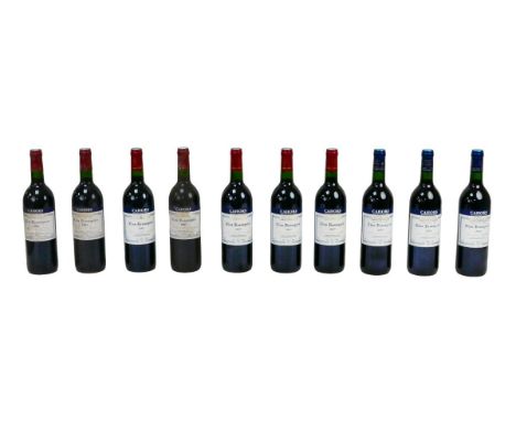 Vintage wine: ten bottles of Cahors Clos Resseguier, seven bottles of 1997, three from 2001. (10) 