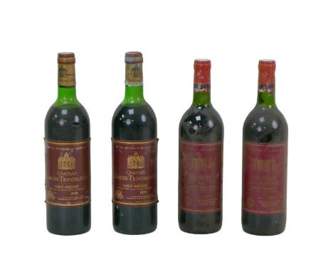 Vintage wine: a mixed parcel of Bordeaux Haut-Medoc red wine, comprising two bottles of Chateaux du Mayne 1995, together with