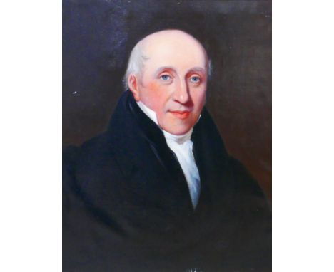 British school (20th century): a 19th century style portrait of an elderly gentleman oil on canvas, unsigned, 63 by 50cm, wit