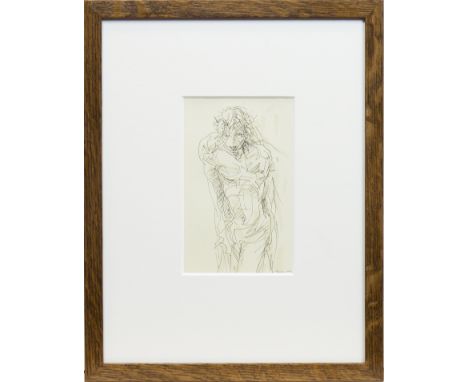 * PETER HOWSON OBE,LIGHT OF THE WORLDmixed media on paper, signed and dated 201620cm x 12cmMounted, framed and under glass