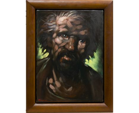 * PETER HOWSON OBE,STUDY FOR SAINT ANDREWoil on canvas, signed35cm x 25.5cmFramedLabel verso: Pendragon Fine Art Frames Ltd, 