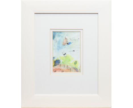 * ROSEMARY BEATON,THE ALGARVEmixed media, signed and dated '9624.5cm x 14.5cmMounted, framed and under glassLabel verso: Roge