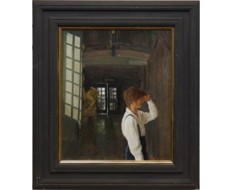 ANDREW FITZPATRICK, NEAR THE LIBRARY (GLASGOW SCHOOL OF ART)oil on linen, signed 35cm x 30cm Framed.