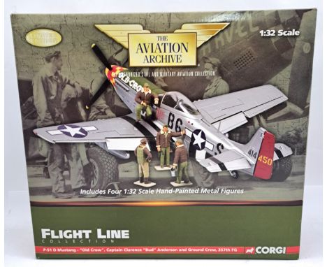 Corgi "Aviation Archive" 1:32 Scale US34405 (Flight Line Collection) a P-51D Mustang "Old Crow", Captain Clarence "Bud" Ander