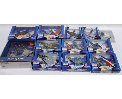ERTL and similar a boxed 1:72 scale group of aircrafts, to include; ERTL 1170 - Force One Fighter Squadron, as well as others