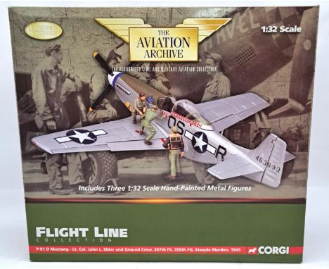 Corgi "Aviation Archive" 1:32 Scale US34407 (Flight Line Collection) P-51 D Mustang complete with 1:32 scale figures. Althoug