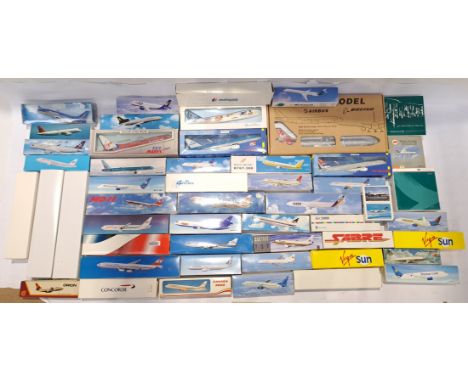British Airways, Thomas Cook, Herpa &amp; Similar, a boxed Group of Scale Commercial Aeroplanes &amp; Collectibles. Includes 