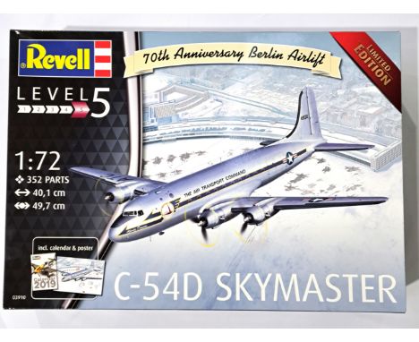 Revell, a boxed 1:72 scale Military Plastic Kit 03910 C-54D Skymaster which comes complete with instructions, calendar and po