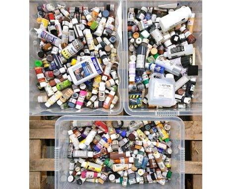 Model Making Paints, a large Pallet Lot comprising of Paints, Thinners, Spray Paints and similar. All unchecked. Ideal for Mo