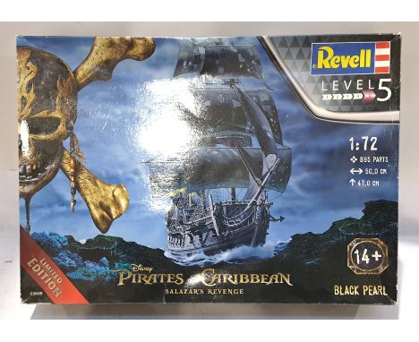 Revell, a boxed Pirates of the Caribbean Salazar's Revenge Black Pear 05699 1:72 Scale Model Kit. Although unchecked for comp