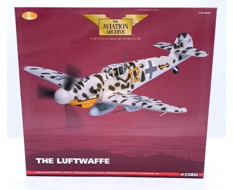 Corgi "Aviation Archive", a boxed 1:32 Scale AA34906 Messerschmitt Bf109G-2 - Yellow 12 "Finland March 1943 (World War II The