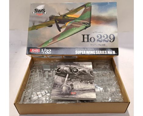 Super Wing Series, a boxed 1:32 Scale No. 8 Horten HO 229 Flying Wing Model Kit. Although unchecked for completeness conditio