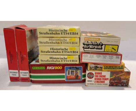 Airfix, Oxford Diecast &amp; Similar, a boxed Group of Model Kits and Diecast. Includes 1914 Dennis Fire Engine with others. 
