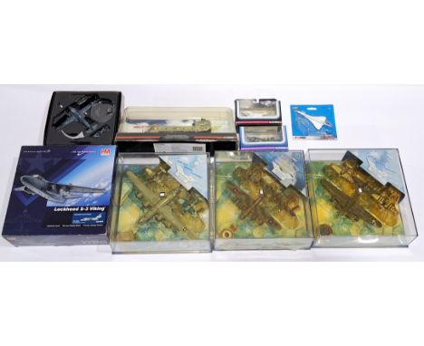 Corgi Aviation Archive, Hobby Master and similar a boxed mixed scale aircraft group, to include; AA32014 - Hawker Hurrican V7
