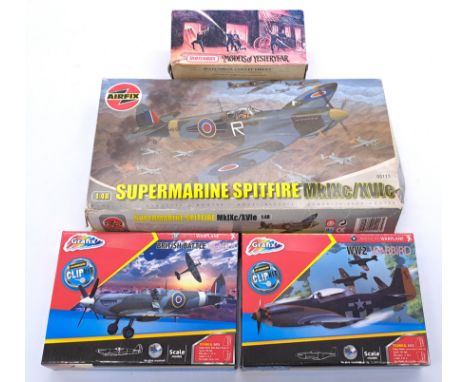 Airfix, Matchbox and similar a boxed group of model kits and diecast, to include; Matchbox YYM37634 - Fire Engine Series, as 