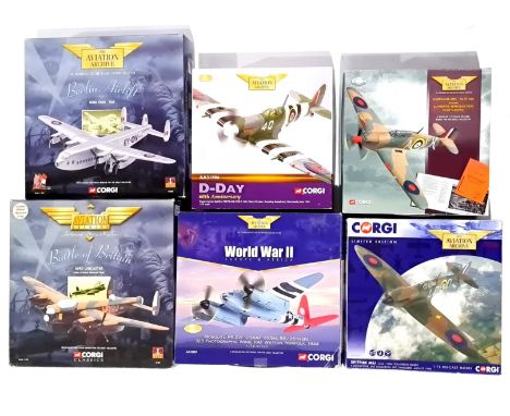 Corgi Aviation Archive a boxed military mixed scale group. Comprising of World War II, D-Day 60th Anniversary Battle of Brita