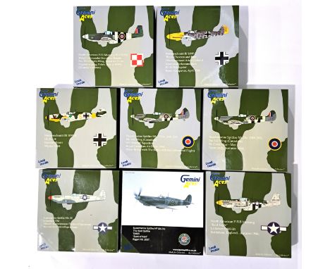 Gemini Jets, a boxed group of 1:72 scale Military Aircraft "Gemini Aces" to include GALFT3001 Bf 109 F4, GARAF2002 P-51B Must