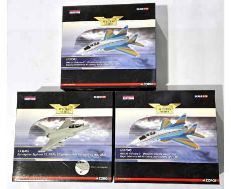 Corgi "Aviation Archive", a boxed 1:72 Scale group to include US37505 'Fulcrum C' and others. Although unchecked for complete