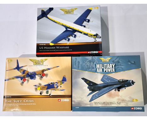 Corgi "Aviation Archive", a boxed 1:72 &amp; 1:144 Scale group to include AA99151 (The Suez Crisis) D.H. Mosquito and others.