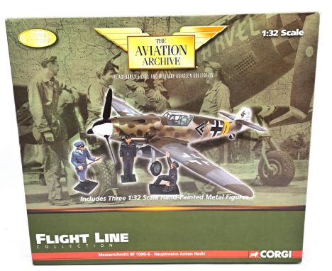 Corgi "Aviation Archive" 1:32 Scale &nbsp;US34907 (Flight Line Collection) Messerschmitt Bf109G-6: Hauptmann Anton Hackl &amp