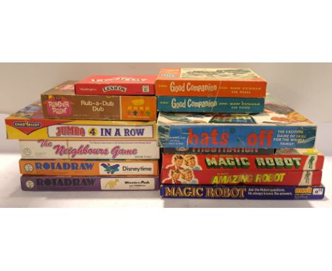 Merit, Chad Valley &amp; Similar, a boxed Group of Vintage Board Games &amp; Activities. Although unchecked for completeness 